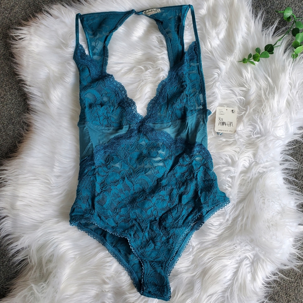 NWT Free People 'Speed Date' Lace Bodysuit, XS - Picture 5 of 16